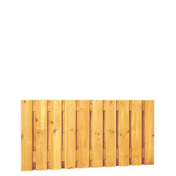 Grenen geschaafd schutting 21-planks groen geïmpregneerd - 180 x 90 cm - Afbeelding 1